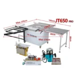 JT650Pro Horizontal Woodworking Cutting Machine for Sale High Precision Radial Saw Table with Core Motor Component