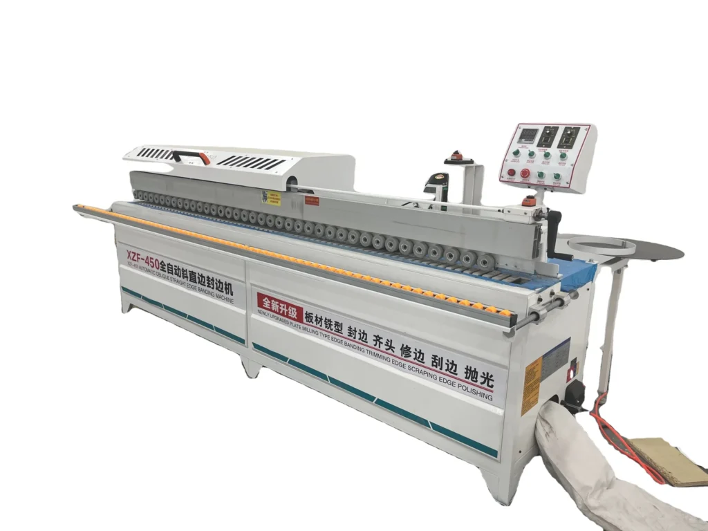 For Furniture Doors Pre Cutting Woodworking Panel Furniture Pvc 45 Degree Edge Banding Machine