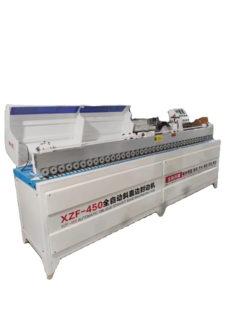 For Furniture Doors Pre Cutting Woodworking Panel Furniture Pvc 45 Degree Edge Banding Machine