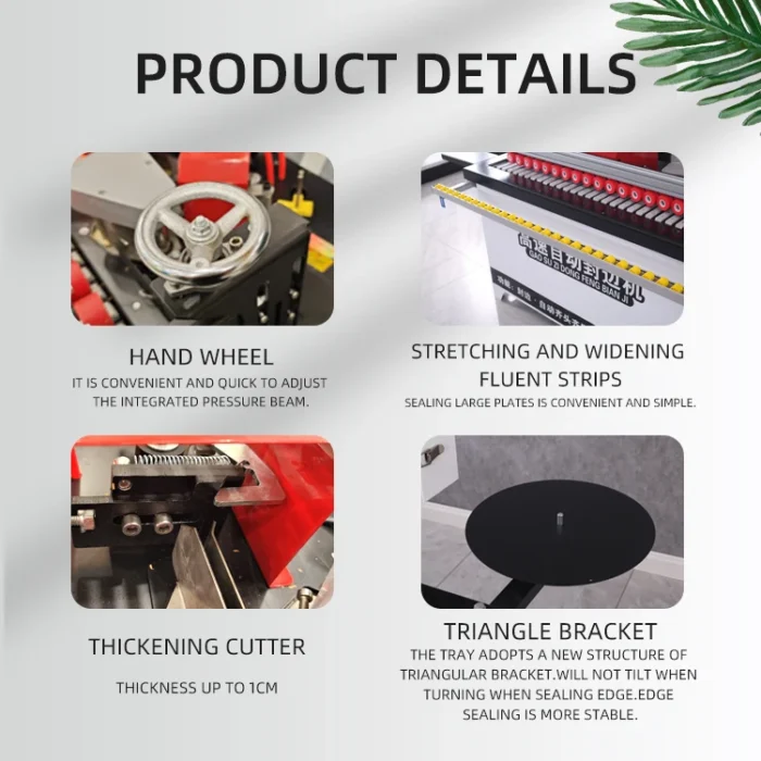 Manual Edgebander Equipment Automatic Machines Portable Band Cutting Edge Banding Machine for Wood - Image 4