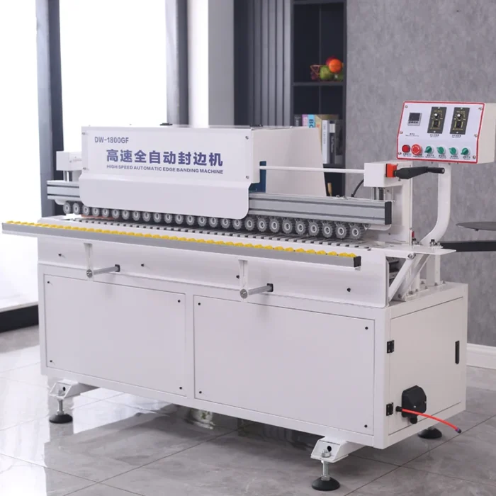 High Quality DW1800 Wood Working Cnc Edge Banding Machine with Pre-milling Gluing Bander for Plywood for Sale - Image 2
