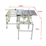 JT550S Small Woodworking Electric Bench Cutting Saw Machine Factory Price Wholesale Portable Panel Saw New Table Sliding Guide - Image 3