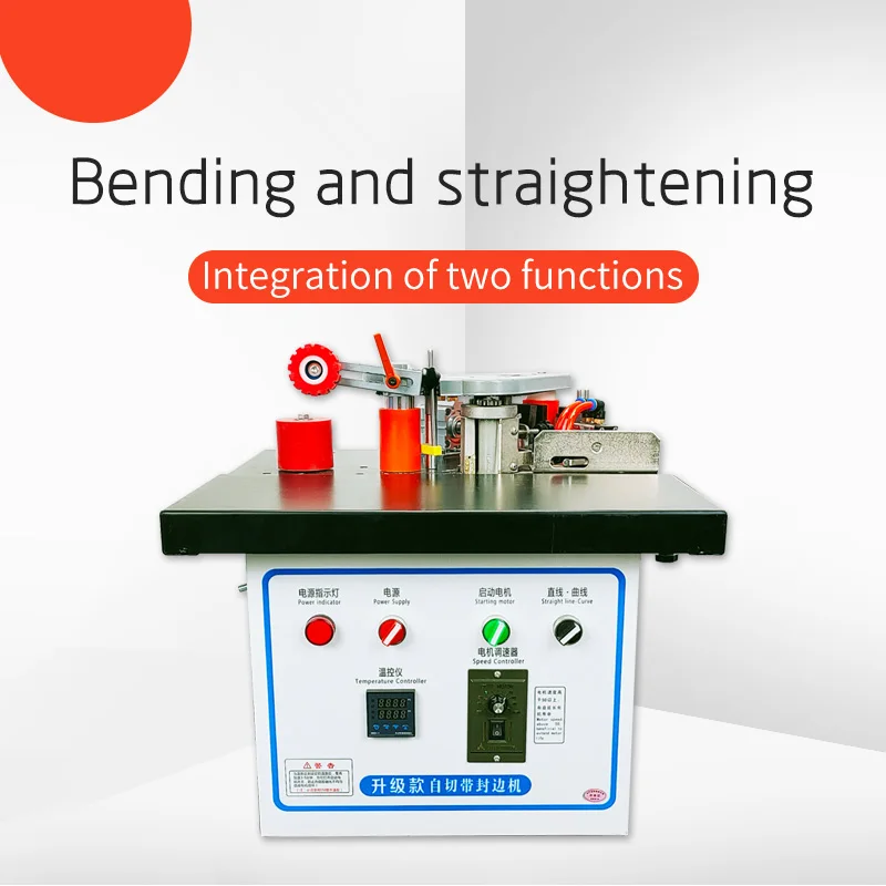 Small Mini Portable ST-50 PVC Edge Banding Machine Easy Operate Woodworking Machinery for MDF Board Wood Based Panels Manual