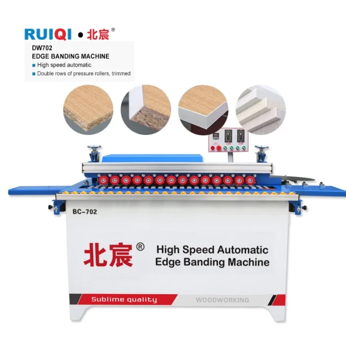 MY07C Automatic Wood PVC Edge Banding Machine CE Certified Plywood Production New Bearings Gears Motors DW702 Scraping Gluing - Image 2