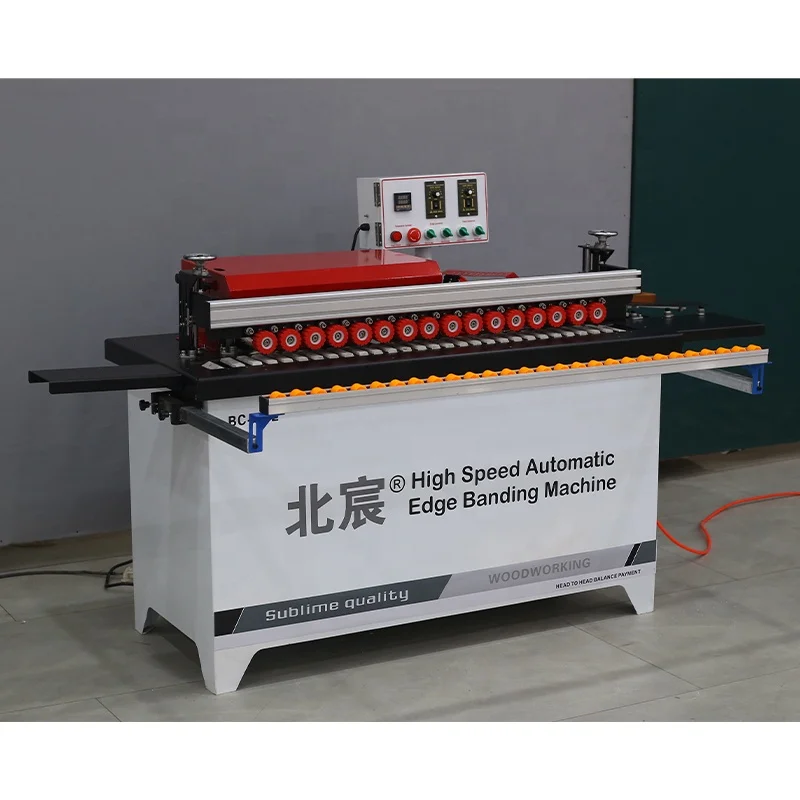 H2c8a3f0ae3a047e7a5c2df98a597b0b0o.webp Beichen DW802 Wood Edge Banding Machine with Trimming Function PLC & Motor Core Components J Shape Design - Image 1