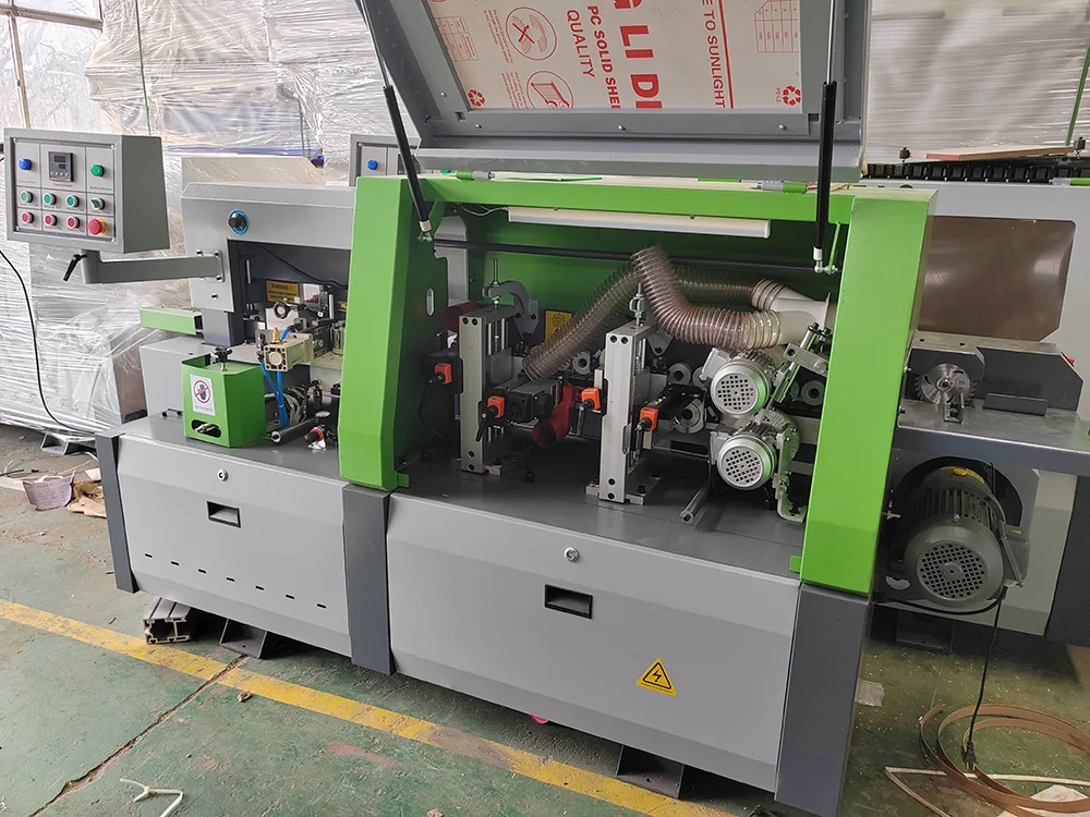 Small Semi Automatic Edge Bander Edge Bonding Machine Wood Edge Banding Trimmer Machine