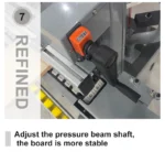 RUIQI Fully Automatic 7-Function Edge Bander for Woodworking Through Feed Wood Board with Scraping Cleaning Gluing Functions - Image 5