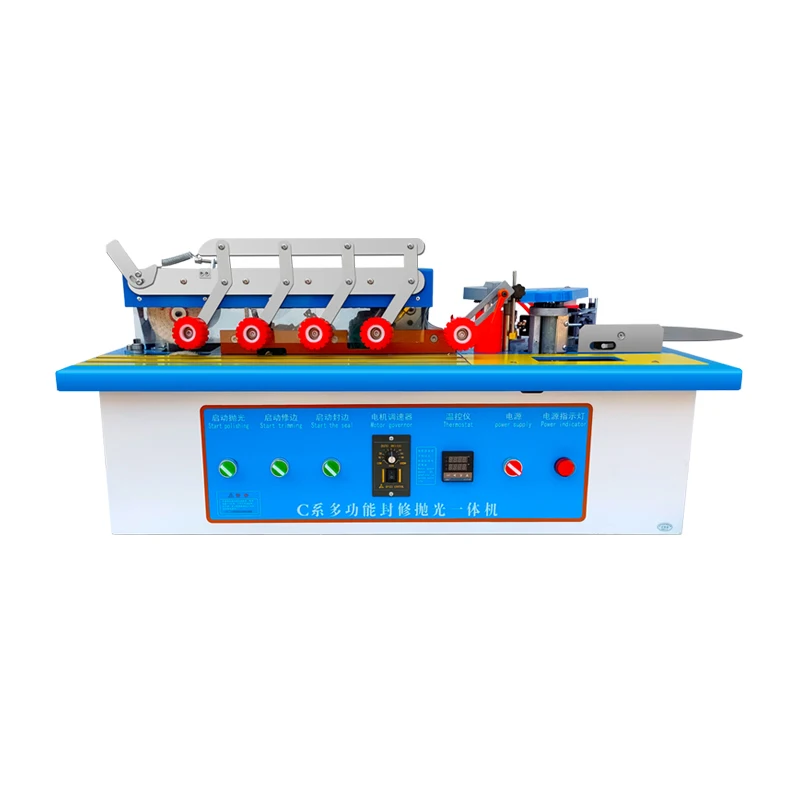 H43e6b9ffe4344bc68f31d5843afff9678.webp JINAN Woodworking FX-20 Small Mini Edge Banding Machine Cabinet Furniture Edge Bander with Trimming and Polishing - Image 1