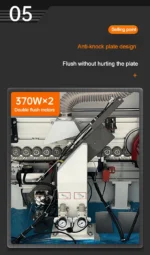 Woodworking Pre-Milling Gluing Pvc Mdf Automatic Curve Slanted Edge Banding Machine Corner Trimming - Image 4