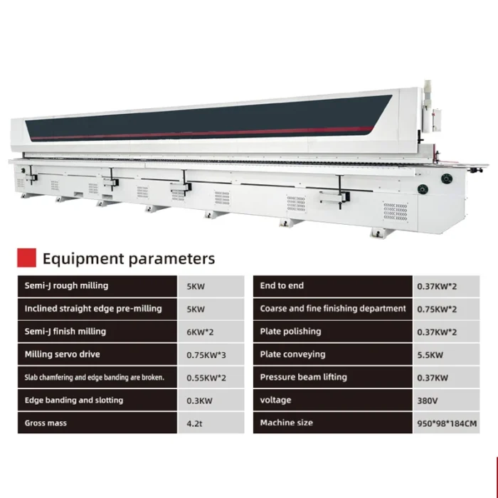 16-Function Auto Edge Banding Machine Model 985 Soft Forming Veneer Banding for Cupboards Furniture Core Motor Pump Components - Image 4