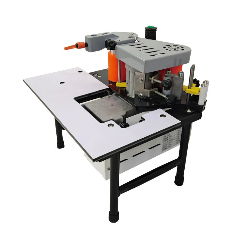 H49ec5c43340a49d490f54ca8dbcdaca1l.webp Small Manual Banding DW400 Portable Mini Band Polishinre G and Trimming Semi Automatic Edge Bander Machine Woodworking - Image 1