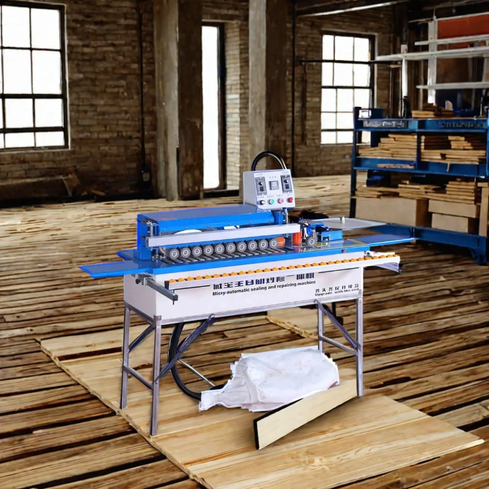 H4d807c74896648ca95fd56489b7fdd30h.webp Wood Based Panel Machine Small Mini Cabinet Melamine Auto Edge Bander PVC Edge Banding Machine - Image 1