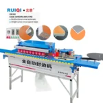 DW102 Automatic Woodworking Machinery China Feeding Corner Radius Trimming Equipment PVC Edge Banding Incl. Motor Bearing PLC