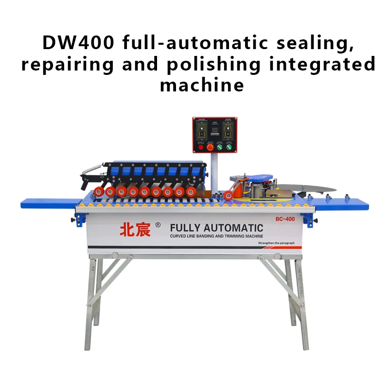 Beichen DW400 Economical Edge Banding Machine 6-in-1 Furniture Trimming Corner Cutting Wood Industries New Core Motor