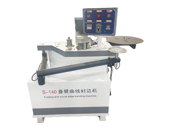 Furniture Woodworking Board Manual Curve Edge Banding Machine Swing Arm MDF PVC Wood Edge Bander