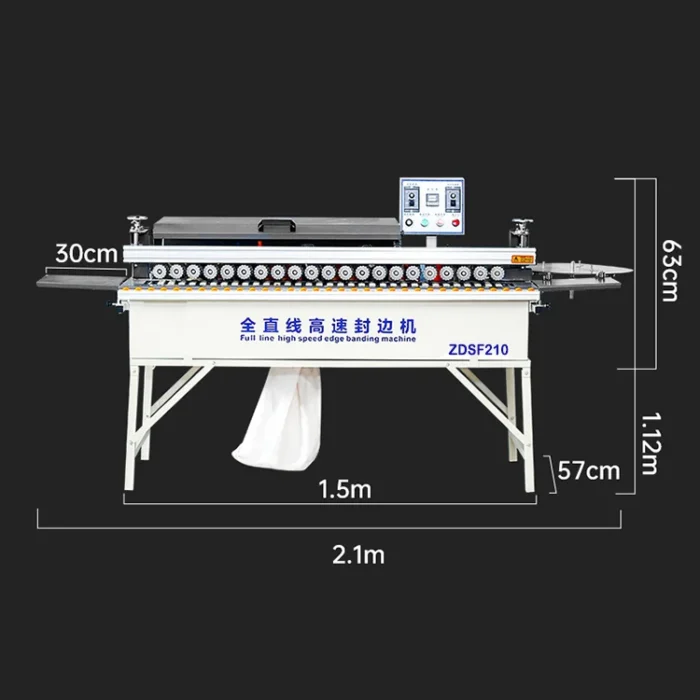New Design Profile Edge Sanding Machine for Wood Working Door Pvc Edge Banding Machine Automatic Bander - Image 2