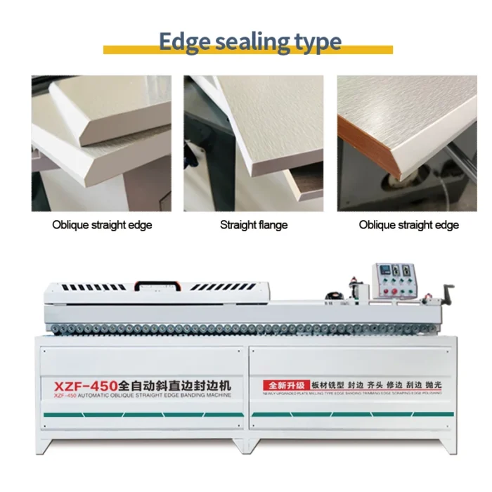 Multifunction Fully Automatic Pvc Mdf Edge Bander Wood Working Straight 45 Degree Angle Edge Banding Machines - Image 5