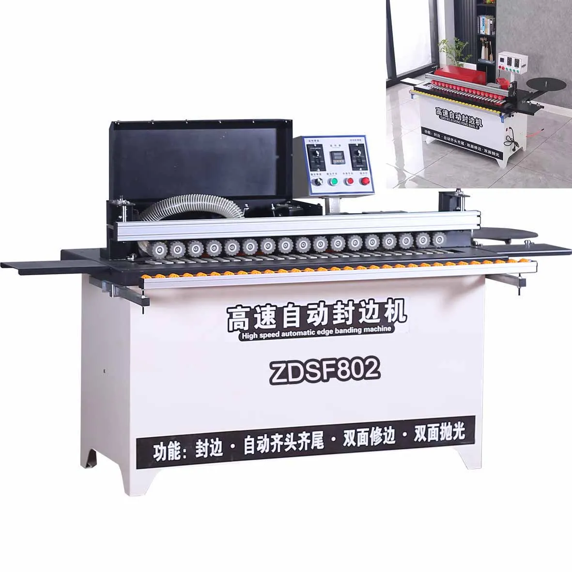H70e8f5645daa4632b4020aa10fc9274ef.webp High Speed Mdf Edge Strip Banding Machine Hot Melt Glue Edge Banding Machine - Image 1