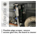 RUIQI Fully Automatic 7-Function Edge Bander for Woodworking Through Feed Wood Board with Scraping Cleaning Gluing Functions - Image 6