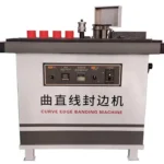 Manual Pvc Linear Curved Curve Melamine Mdf Veneer Woodworking Wood Edge Banding Bander Sealing 45 Degree Edgebander Machine