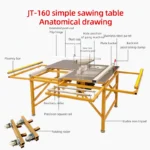 Cheap Price Band Multifunction Power for Woodworking Precision Wood Cutting Sliding Table Saw Machine Multi Function Sawing - Image 2