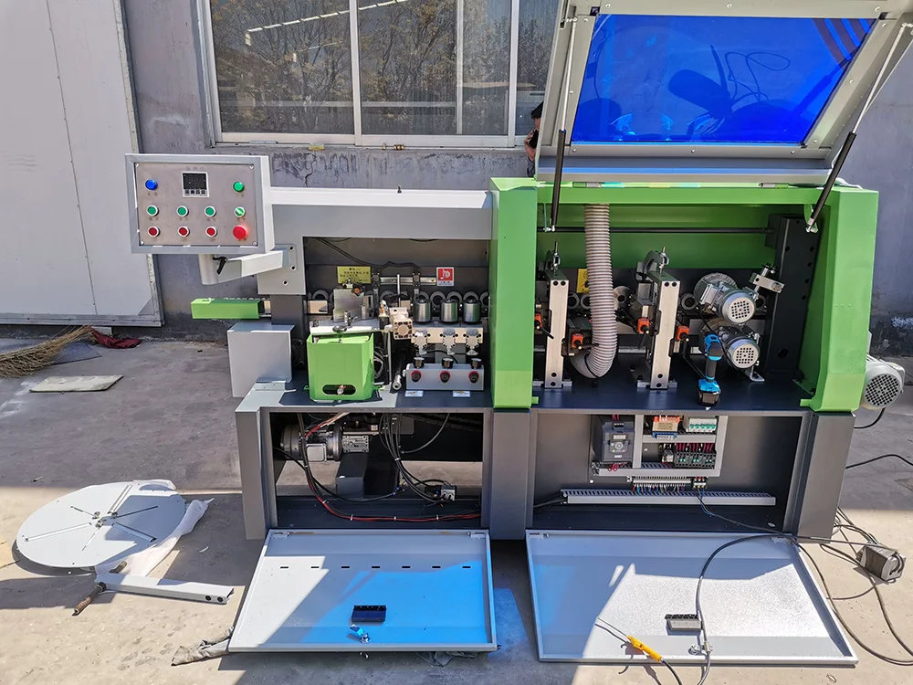 Small Semi Automatic Edge Bander Edge Bonding Machine Wood Edge Banding Trimmer Machine