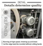 Edgebander Edge Banding Machine Panel Gluing Machine Woodworking Automatic Machinery Steel Provided Wood Worktable Manual PVC - Image 3