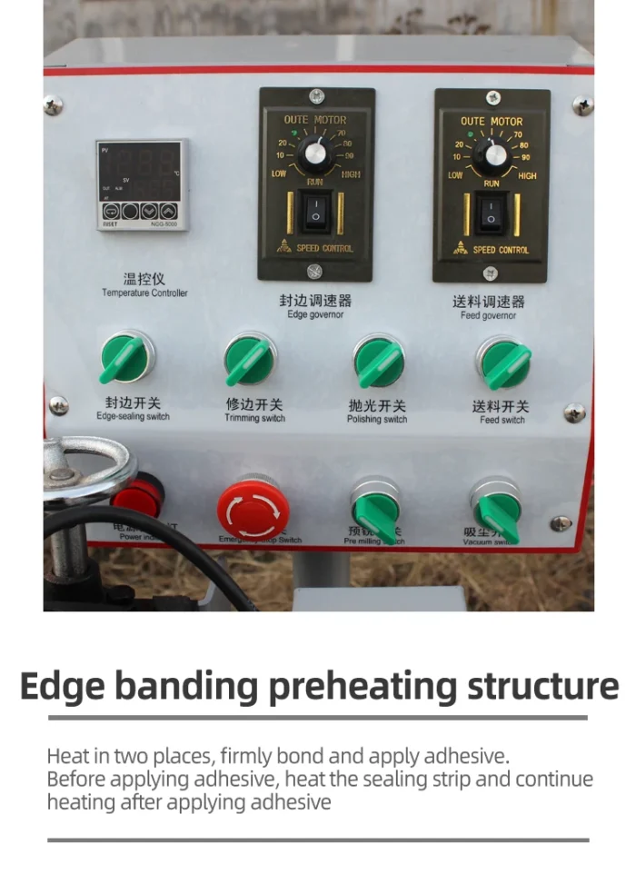 Professional Woodworking Automatic Edge Banding Machine 45 Degree Bevel and Straight Edge for MDF Board Furniture - Image 3