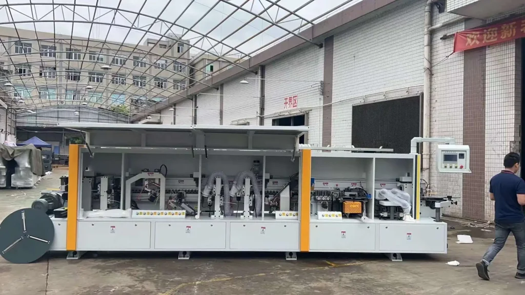 Wood Furniture Machine Mdf Pvc Abs Pre Milling Corner Rounding Kdt Automatic Edge Banding Machine With Buffing
