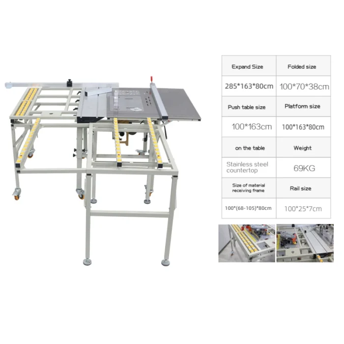 JT550S Small Woodworking Electric Bench Cutting Saw Machine Factory Price Wholesale Portable Panel Saw New Table Sliding Guide - Image 4