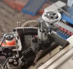 Small Multifunction 45 Degree Angle Edge Banding Machine for Wood Cabinet Pvc Using Pur Hot-Melt Glue - Image 3
