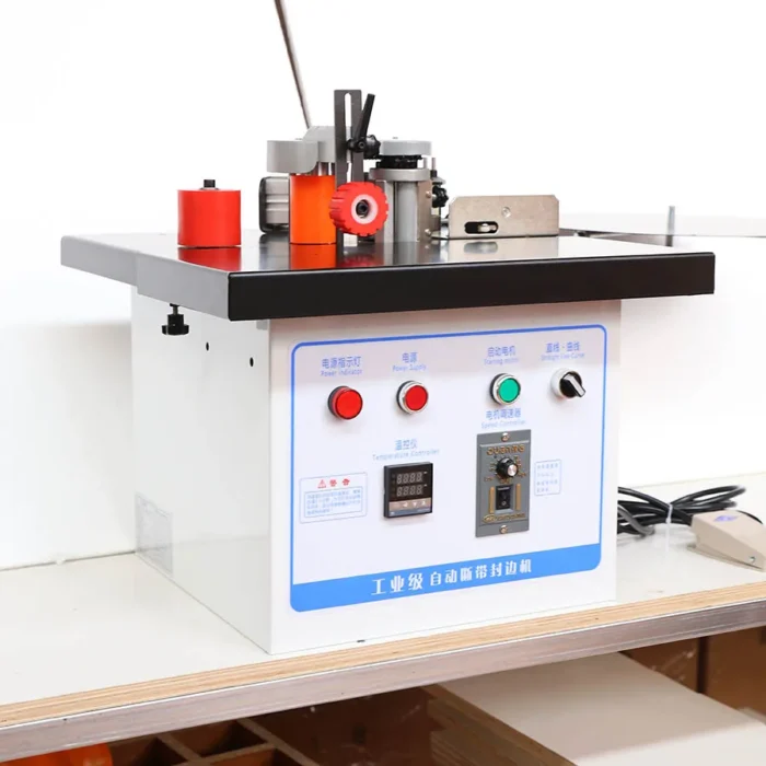 50 Mini Portable Edging Machine Pvc Mdf Furniture Curved Edge Banding Machine Edgebonder Double Side Edgebander - Image 2