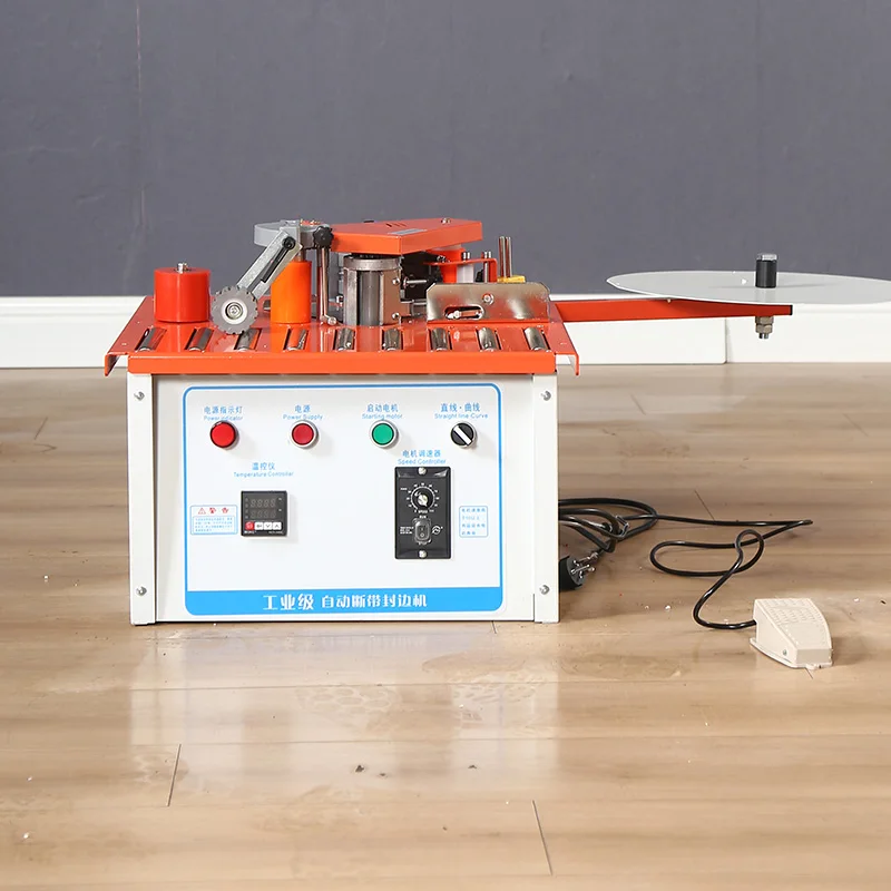 Portable Mini Curve Edge Bander Woodworking Mdf Edging Machine Pvc Edge Banding Machine