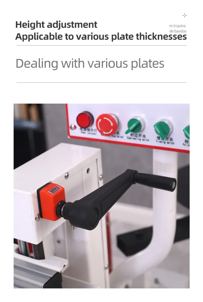 Veneer Peeling Hot Melt Edgebander for Sale Trimming and Automatic Pvc Mdf Cnc Edge Banding Machine - Image 5