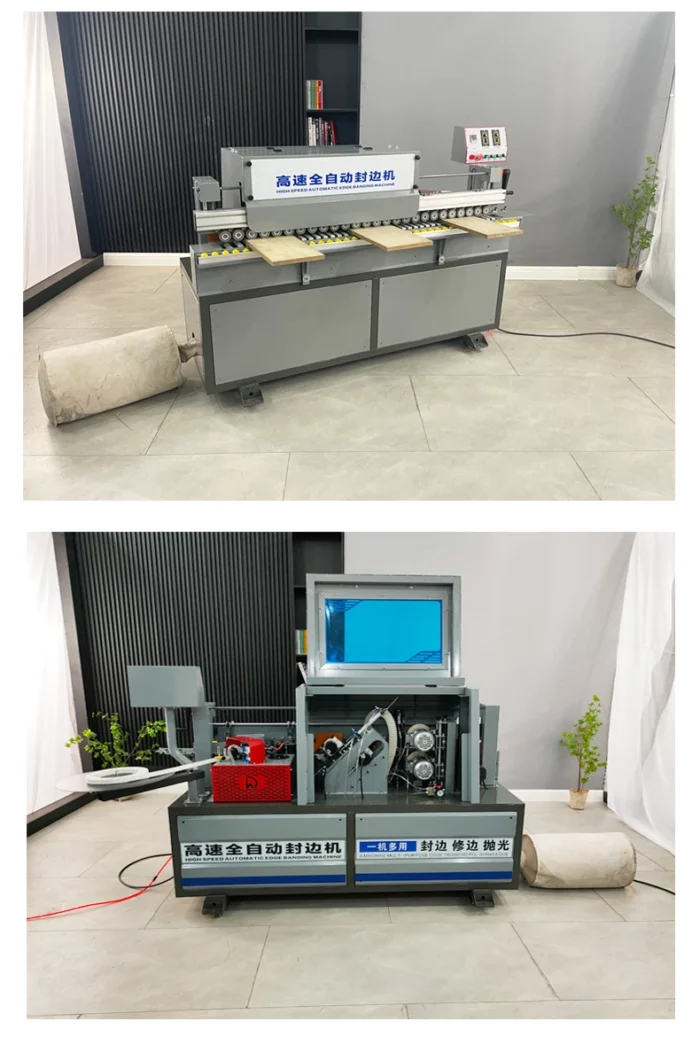 Edgebander Edge Banding Machine Panel Gluing Machine Woodworking Automatic Machinery Steel Provided Wood Worktable Manual PVC - Image 2