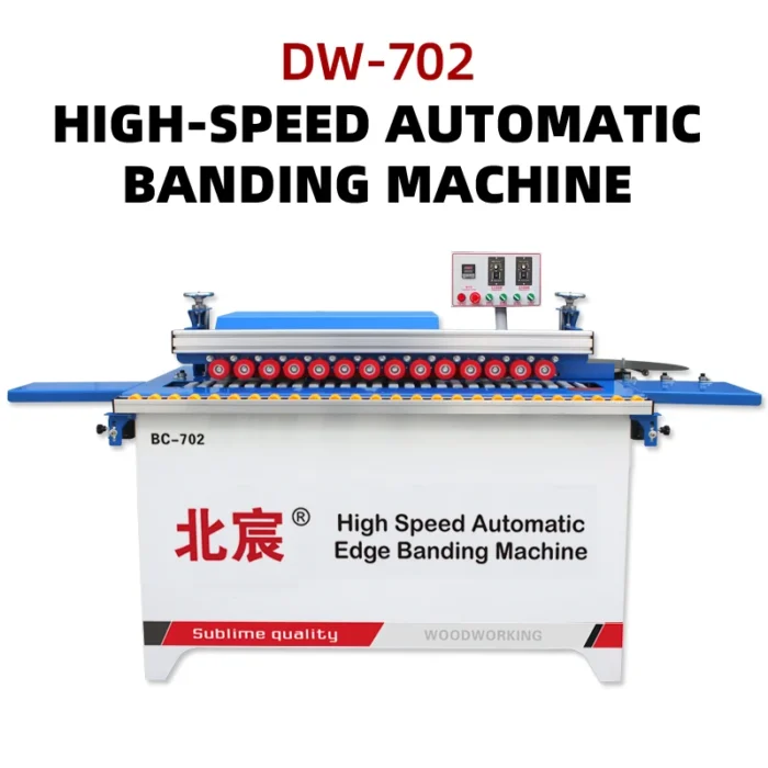 DW702 High-Speed Automatic Edge Banding Woodworking Machine Double-Sided Trimming Micro Veneer Splicing Plywood Production CE - Image 6