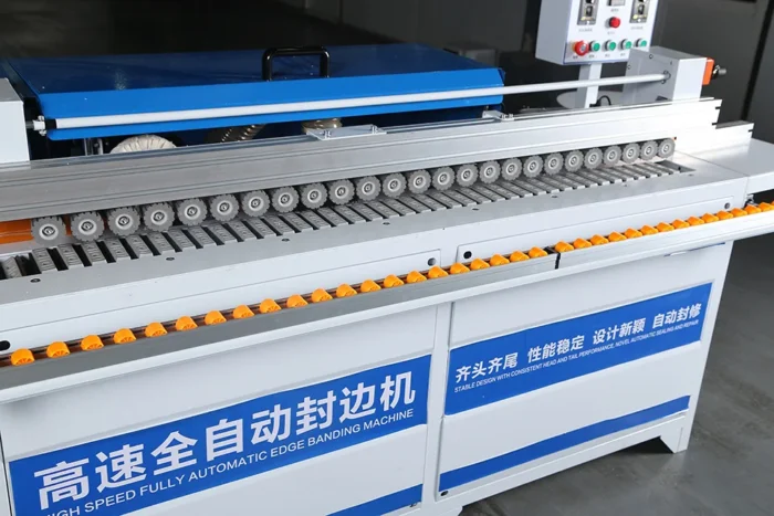 Melamine Automatic Edge Banding Machine Trimming Cleaning Polishing Cutting Double-Sided Gluing Edge Bander - Image 4
