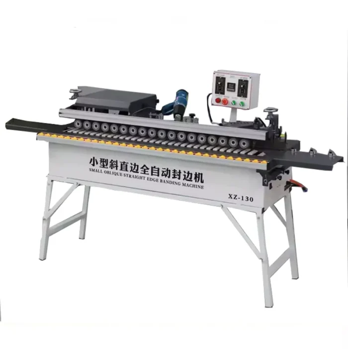 Small Multifunction 45 Degree Angle Edge Banding Machine for Wood Cabinet Pvc Using Pur Hot-Melt Glue - Image 6