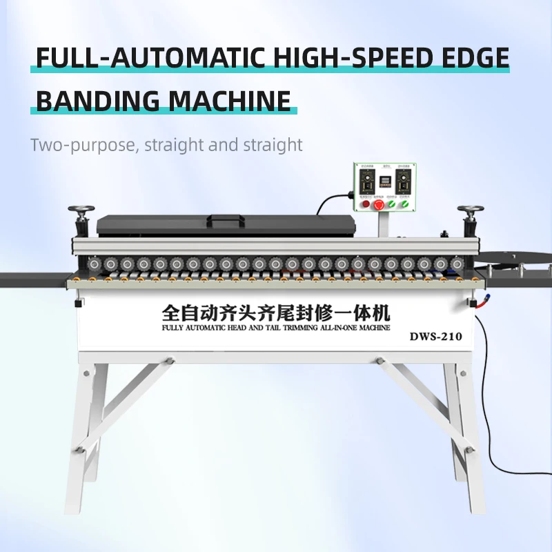 DW210 New Woodworking Banding Machine with Straight Edge Trimming Function Gluing for Furniture Wood Based Panels Sale Machinery