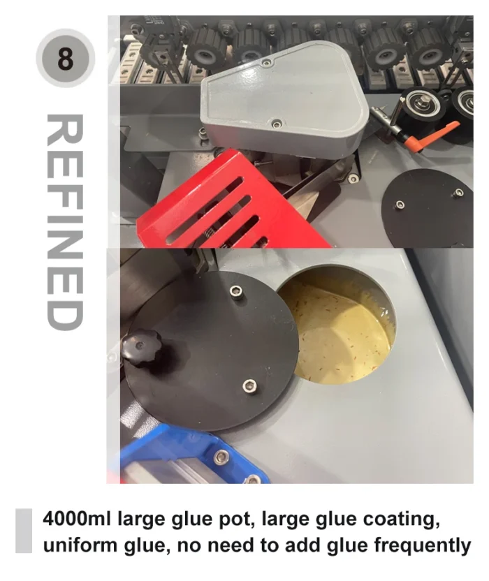 Edgebander Edge Banding Machine Panel Gluing Machine Woodworking Automatic Machinery Steel Provided Wood Worktable Manual PVC - Image 6