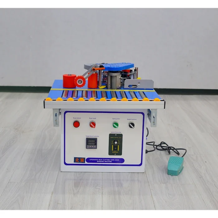 Portable Edge Banding Machine Benchtop Hot Melt Glue System for MDF Particle Board Straight Curved Edge Sealing - Image 4