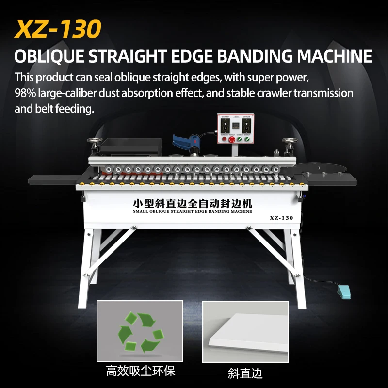 High-Speed Automatic MDF Small Edge Sealing Machine for Straight and Curves Easy Control with Long Life Gluing Function