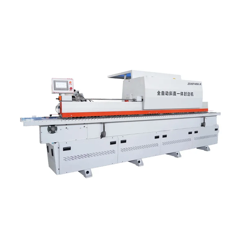 Hdb7732c87f2343b692ade6e674cc518ad.webp Automatic Bevel 45 Degree Mdf Edge Banding Machine Edge Bander for Sale - Image 1
