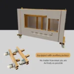 JT160 Wood Cutting Table Saw Woodworking Portable Folding Panel Saw 45/90 Degree Wood Cutting Machine - Image 3