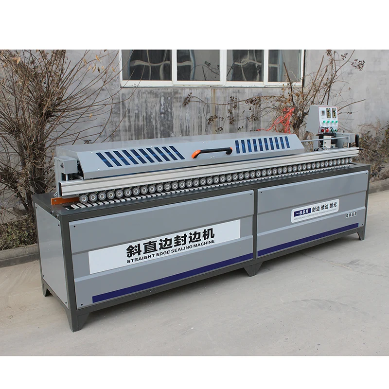 WoodBased Panel MDF Automatic Bevel Edge Banding Machine Straight PVC 45 Degree Edge Banding Machine Pre-milling Corner Trimming