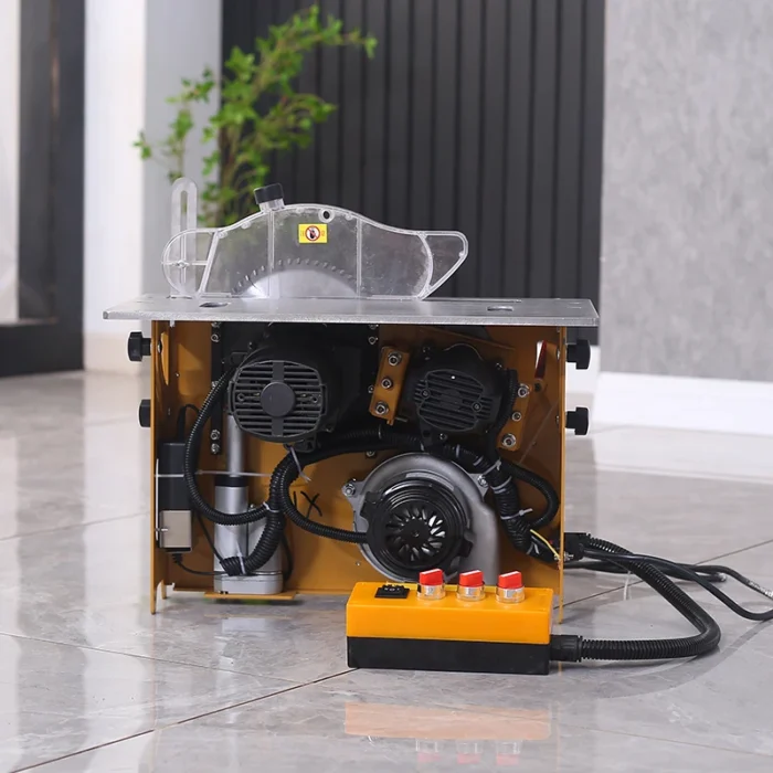 Factory Outlet Woodworking Sliding Table Saw Machinery Portable Wood Panel Cutting Dust Free Double Saw Machine - Image 4