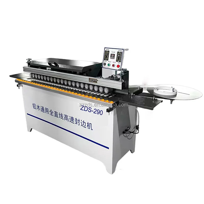 He884657967fc424ab1325696192562b40.webp Zds290 Aluminum-Wood Universal Full Linear High-Speed Edge Banding Machine - Image 1