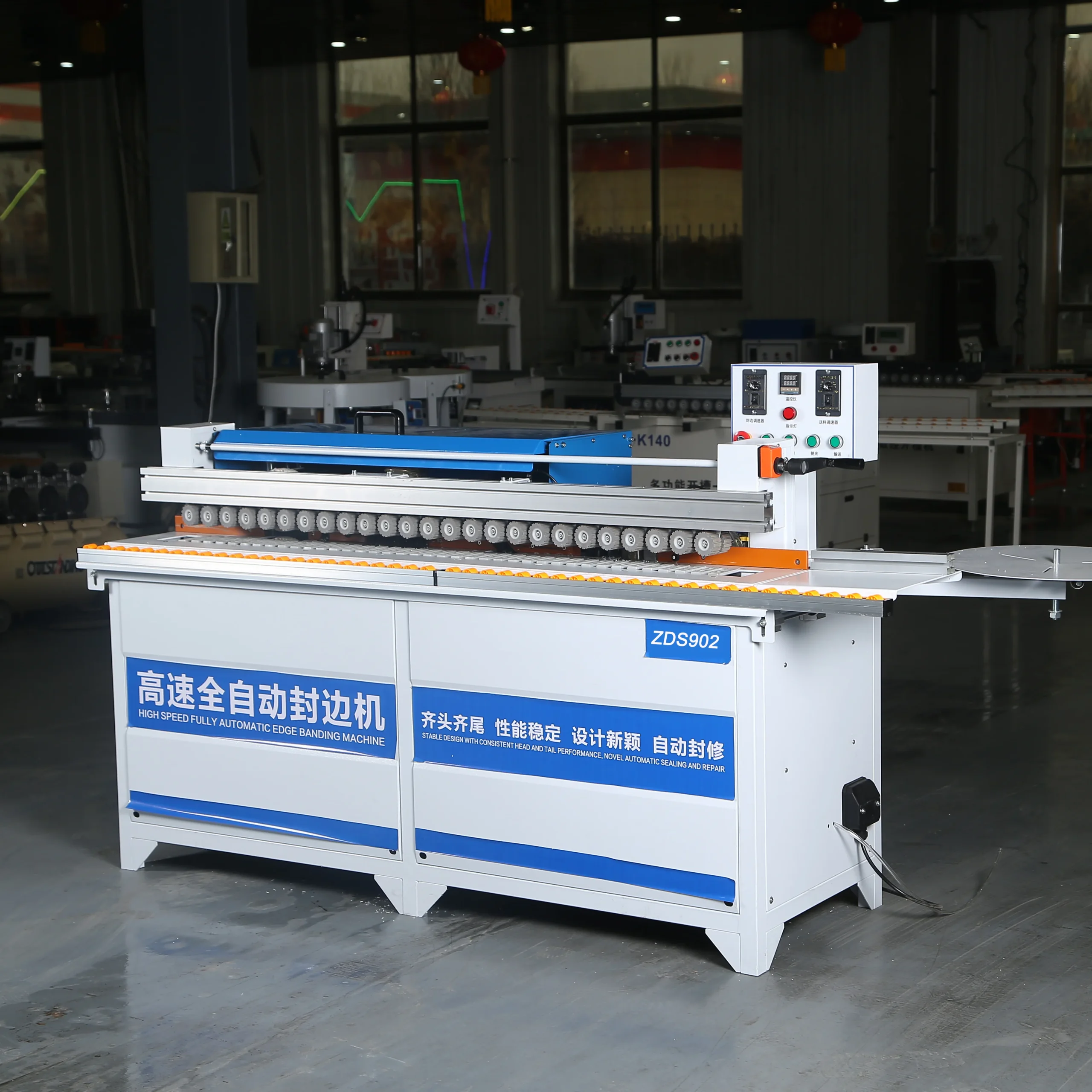 Hf0ec127f480e43978a27d5751e098e97k.webp Woodworking Small Full Automatic Edge Banding Machine Mdf Furniture Cabinet Pvc Edge Bander Wood Edge Banding Machine Price - Image 1