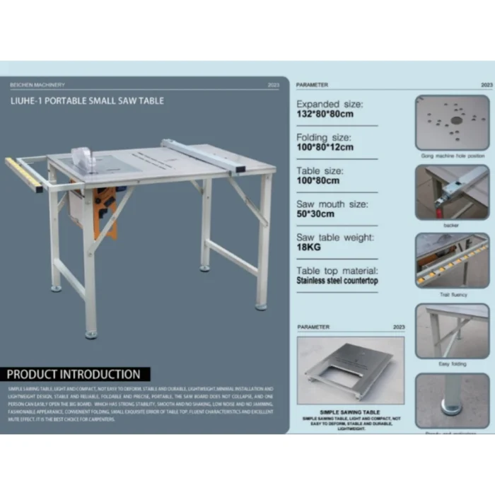 J50 LIUHE-1 PORTABLE SMALL SAW TABLE - Image 2