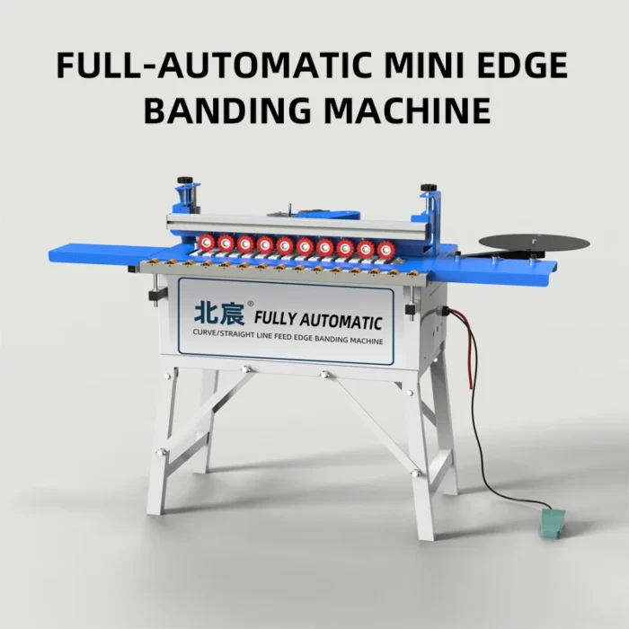 Automatic Mini Wood-Based Panels Edge Banding Machine for Carpentry Tools PLC Motor Controlled Scraping Gluing MDF Production - Image 6
